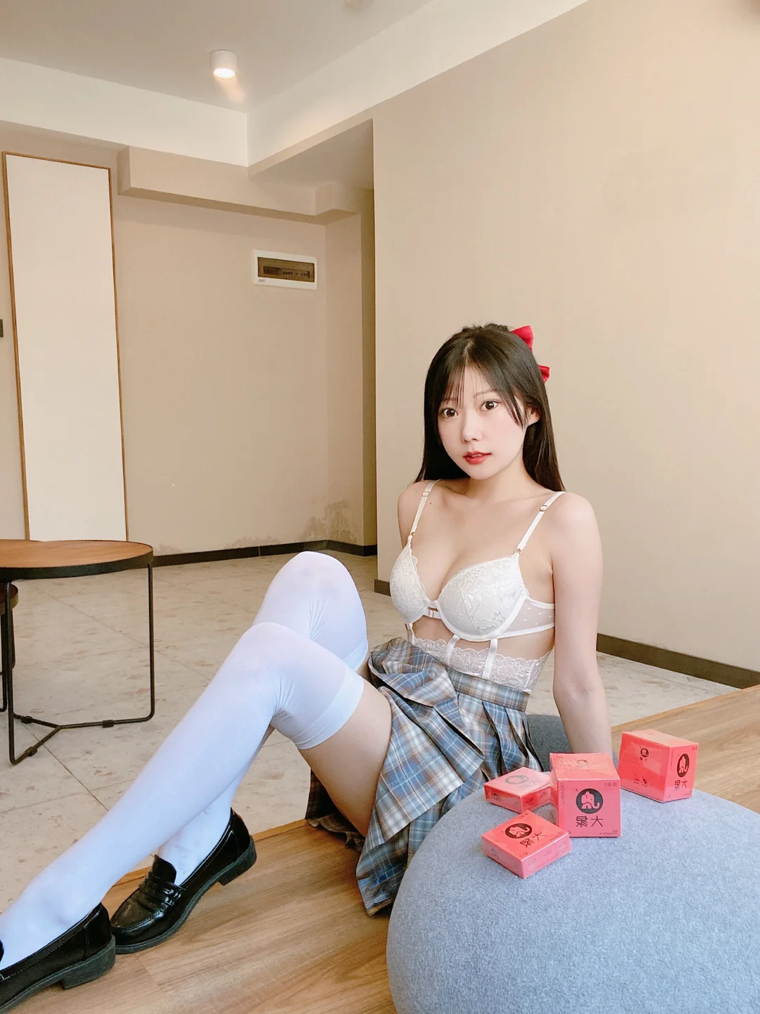 香草喵露露 - No.067 大象 JK格子裙 [30P-96MB] tg@simisebaisi 【丝足阁】024.webp